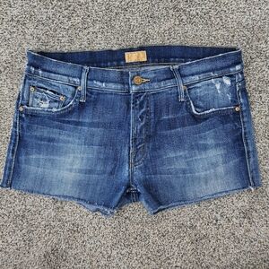 Mother The Dropout Tequila Truth Shorts Denim Cotton Stretch Jeans USA Size 28